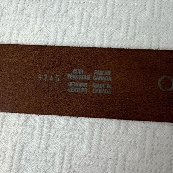 Vintage Oglivy Women’s Medium Silver Buckle Embellished Genuine Leather Belt - Picture 11 of 12